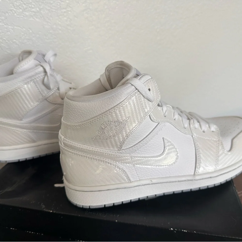 NEW Air Jordan 1 High-Top Sneakers - White